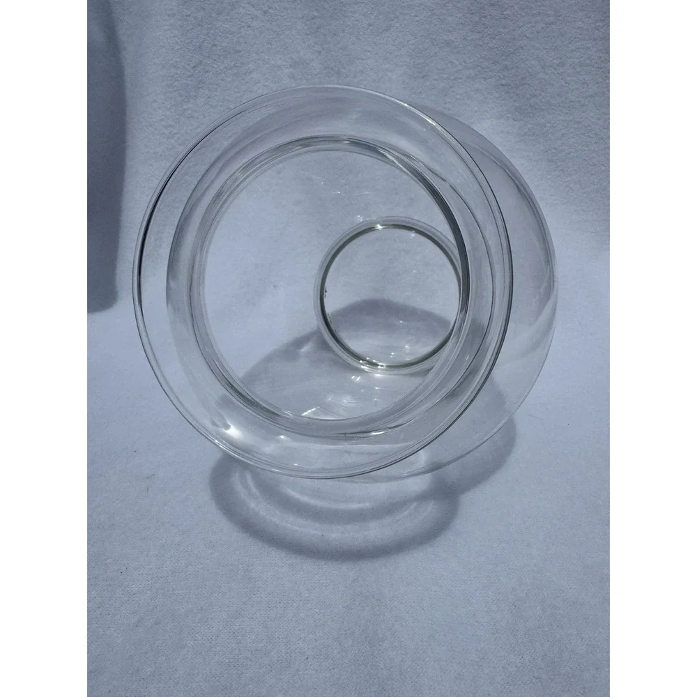 Clear Glass Vase Round Bulb Shape 8